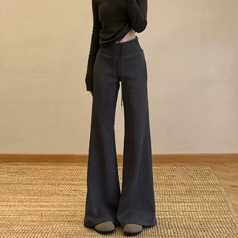 lululemon High-Waisted Ribbed Flare Sweatpant Dark Grey