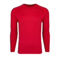 YOUNGLA- Red Raglan Long-Sleeve Gym Shirt
