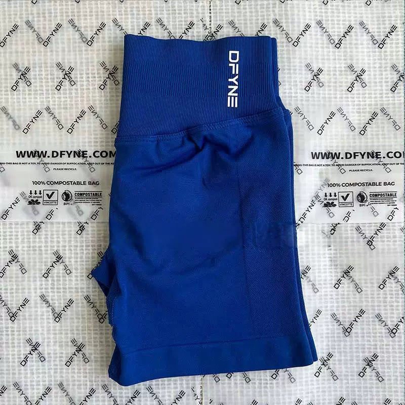 DFYNE Seamless High-Waisted Contour Short Dark Blue