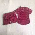 DFYNE Seamless Compression Set Dark Red