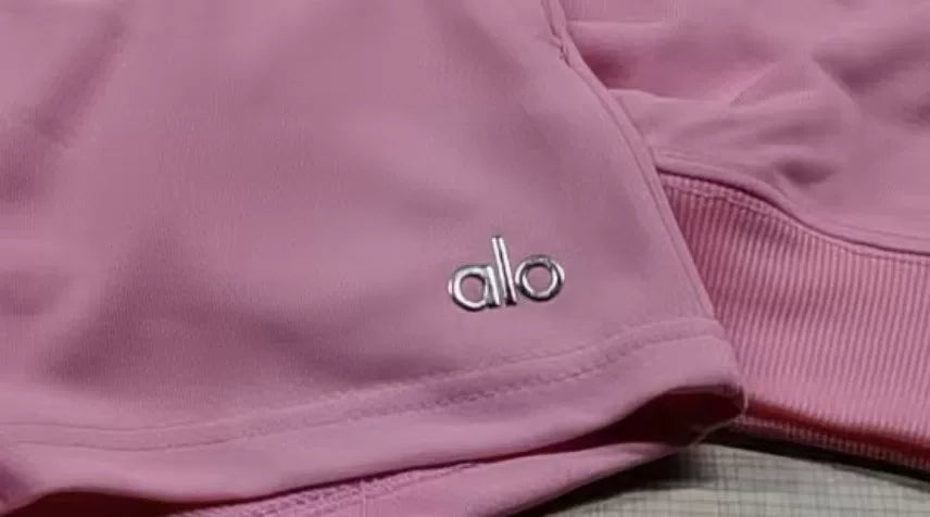 Alo Off-White Sweatshirt & Short Set