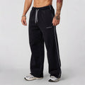 YOUNGLA Men's Side Piping Straight Leg Track Sweatpants
