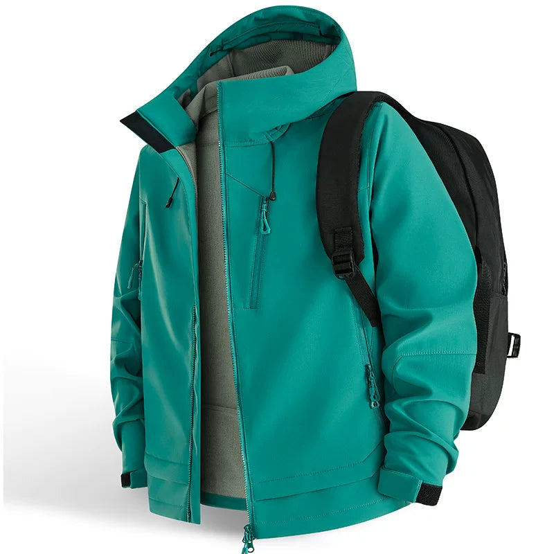 Alo Performance Hooded Technical Shell Jacket Green