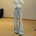 lululemon High-Waisted Ribbed Flare Sweatpant grey