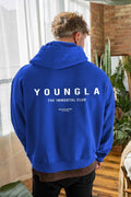 YOUNGLA- Royal Blue Immortal Club Pullover Hoodie