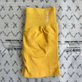 DFYNE Seamless High-Waisted Contour Short Yellow