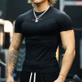YoungLA Essential Minimal Logo Seamless Training Short Sleeve – Black