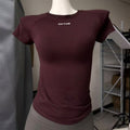 DFYNE Seamless Fitted Active Tee Brown
