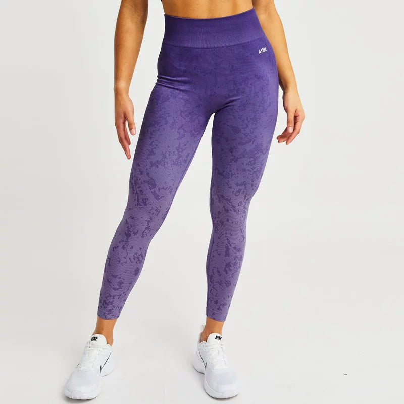 AYBL Jacquard Seamless High-Waisted Legging Purple
