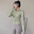 Alo Active Stand-Collar Full-Zip Athletic Jacket Green