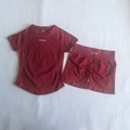 DFYNE Seamless Compression Set Wine Red