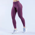 DFYNE Seamless High-Waisted Contour Legging Grape Purple
