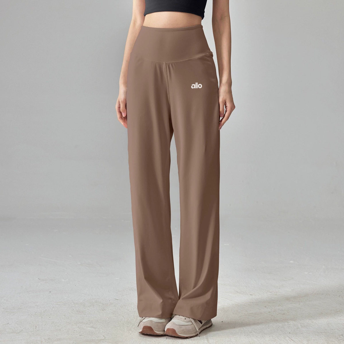 Alo Active High-Waisted Wide-Leg Pant Brown