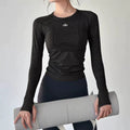 Alo Active Seamless Long-Sleeve Performance Top Black