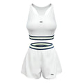 Alo Active Striped Band Sports Bra & Short Set White