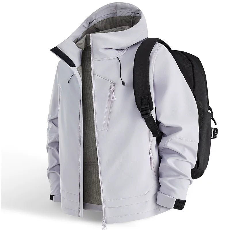 Alo Performance Hooded Technical Shell Jacket Light Purple