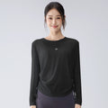 Alo Active Drawstring Long-Sleeve Performance Top Black