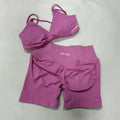 DFYNE Seamless Crossover Sports Set Pink