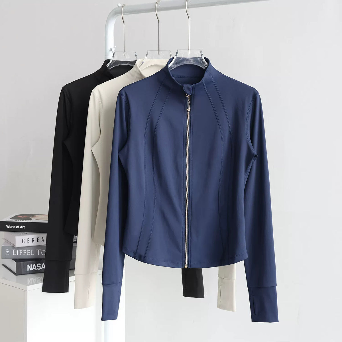 lululemon Sculpting Stand-Collar Zip Jacket Blue