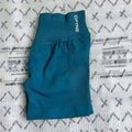 DFYNE Seamless High-Waisted Contour Short Peacock Green