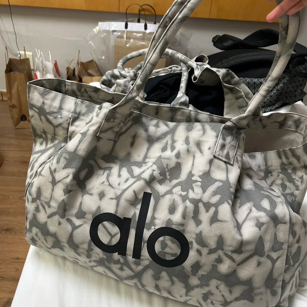 Alo Tie-Dye Canvas Carryall Tote Bag