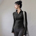 Alo Active Stand-Collar Full-Zip Athletic Jacket Black