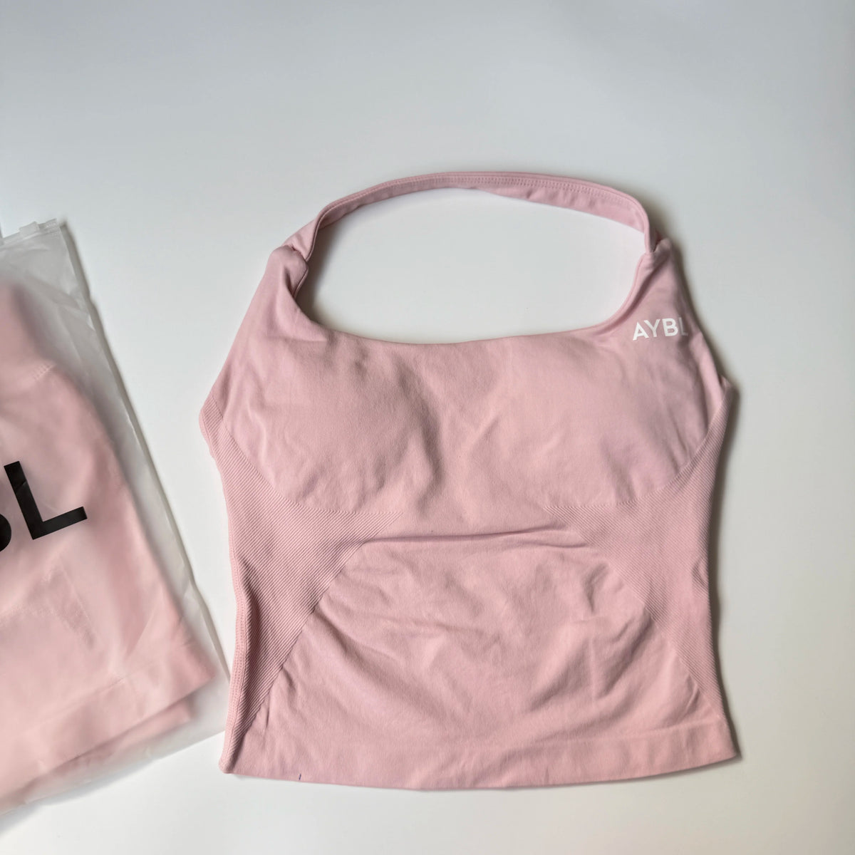 AYBL Seamless Halter Tank Top Pink