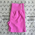 DFYNE Seamless High-Waisted Contour Short Floral pink