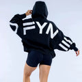 DFYNE Oversized Back-Logo Hoodie Black