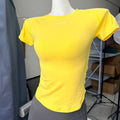 DFYNE Seamless Fitted Active Tee Yellow