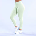 DFYNE Seamless High-Waisted Contour Legging Light Green